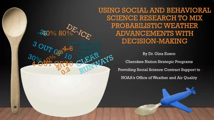 using social and behavioral science research to mix
