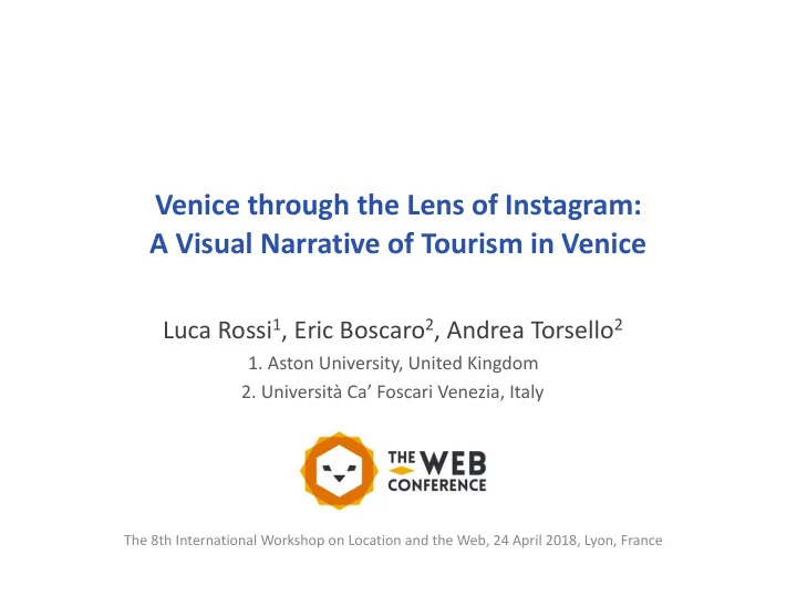 venice through the lens of instagram a visual narrative