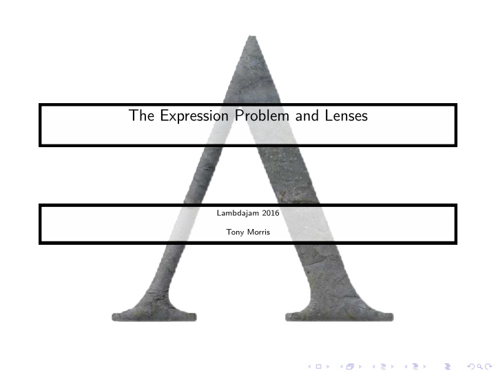 the expression problem and lenses
