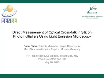 Direct Measurement of Optical Cross-talk in Silicon Photomultipliers Using Light Emission