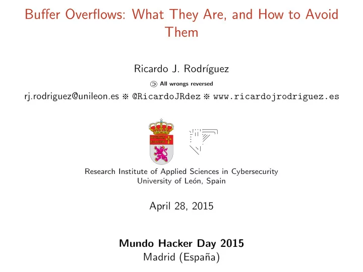 buffer overflows what they are and how to avoid them