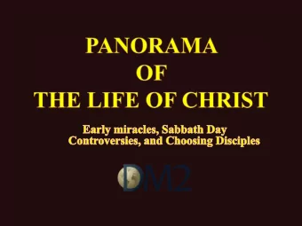 IX. Early miracles, Sabbath day controversies, and choosing disciples A. Fishers of men  Matthew