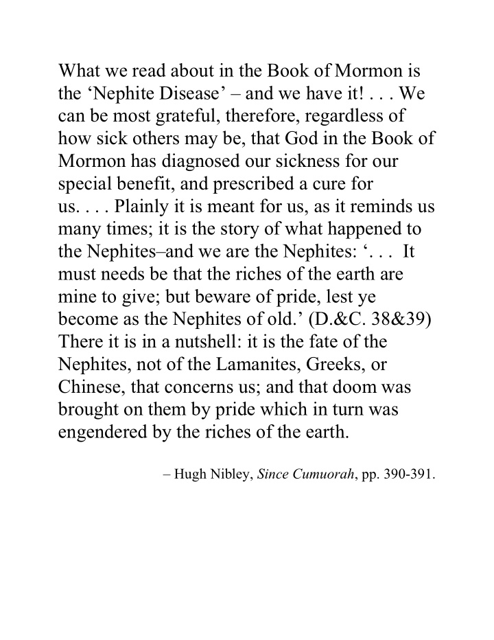 what we read about in the book of mormon is the nephite