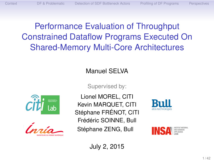 performance evaluation of throughput constrained dataflow