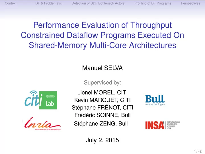 performance evaluation of throughput constrained dataflow