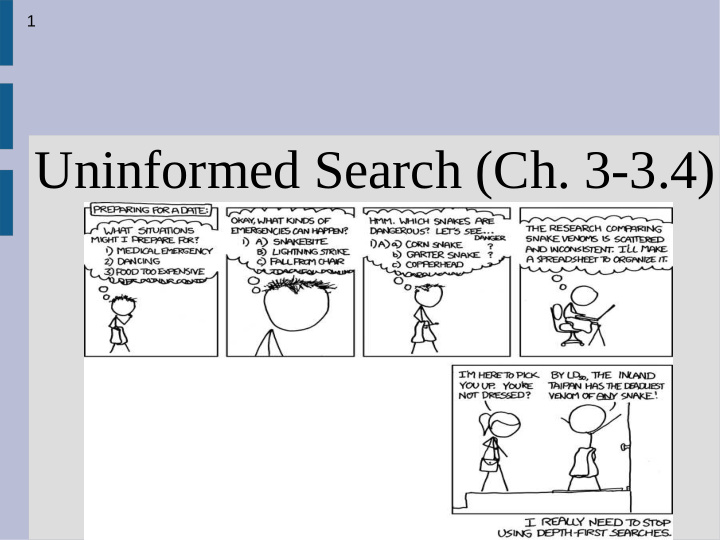 uninformed search ch 3 3 4 agent models