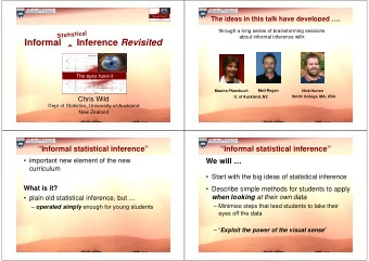 Informal      Inference Revisited  ^  The eyes have it  Maxine Pfannkuch  Matt Regan  Nick Horton