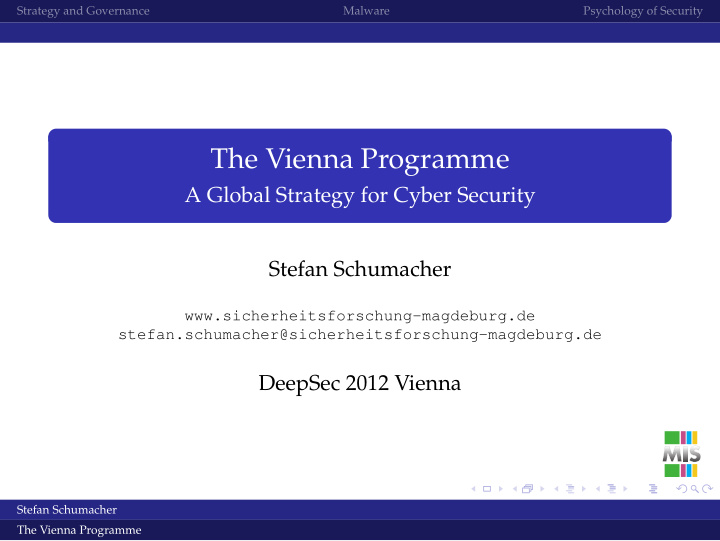 the vienna programme