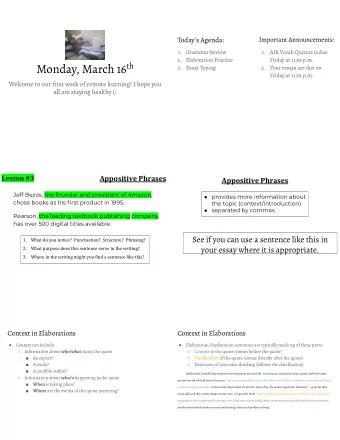 Types of Hooks  Introductions: Quote- So, never worry about failure. Its gonna happen. But