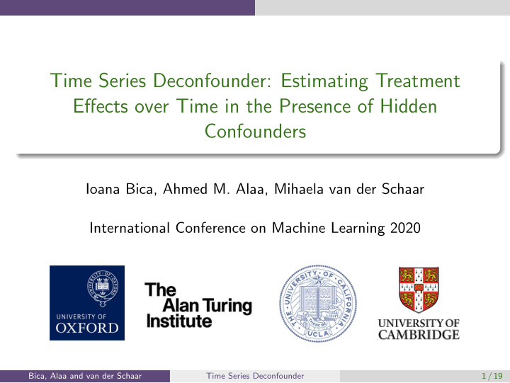 time series deconfounder estimating treatment effects