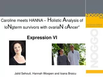 Background  Ovarian cancer  highest mortality of all gynecological malignancies  5-year