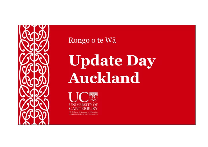 update day auckland