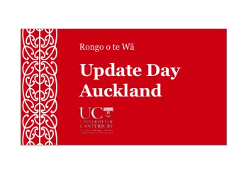 Update Day  Auckland  UCSA President  Tori McNoe  Tori McNoe  Why UC?  Who am I and Why Do You Need