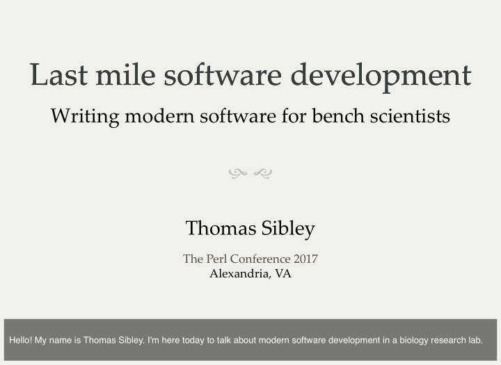 last mile software development last mile software