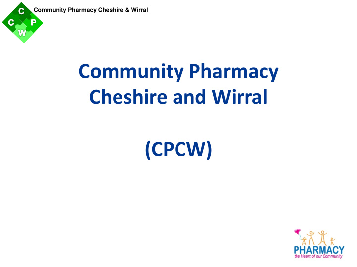 community pharmacy cheshire and wirral cpcw