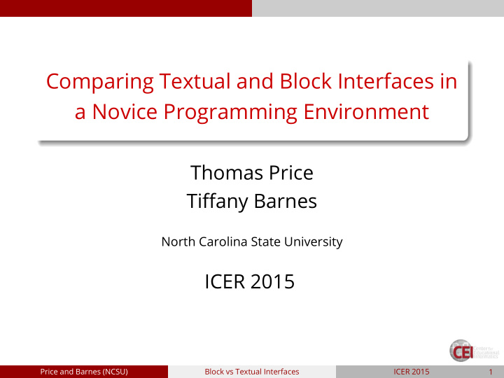 comparing textual and block interfaces in a novice