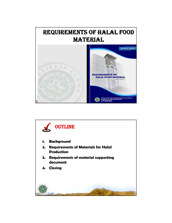 requirements of halal requirements of halal food ood