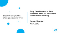 drug development in rare diseases need for innovation in