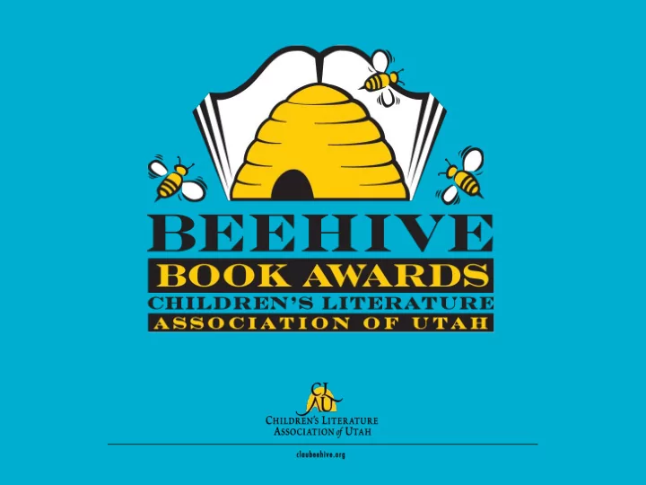 the only children s book choice awards in utah 1 goal to
