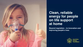 on life support  at home Beyond regulation  to innovation and  improving peoples lives  1 Our