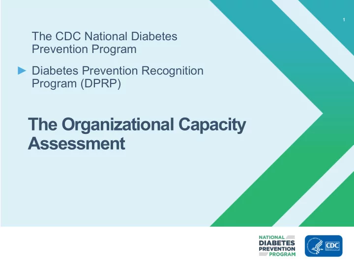 the organizational capacity assessment