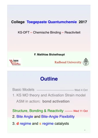 Outline  Basic Models   Wed