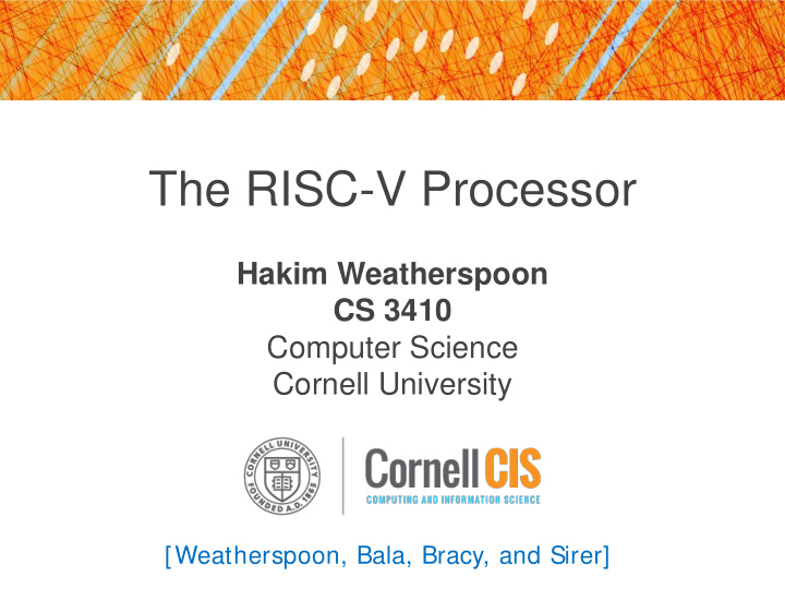 the risc v processor