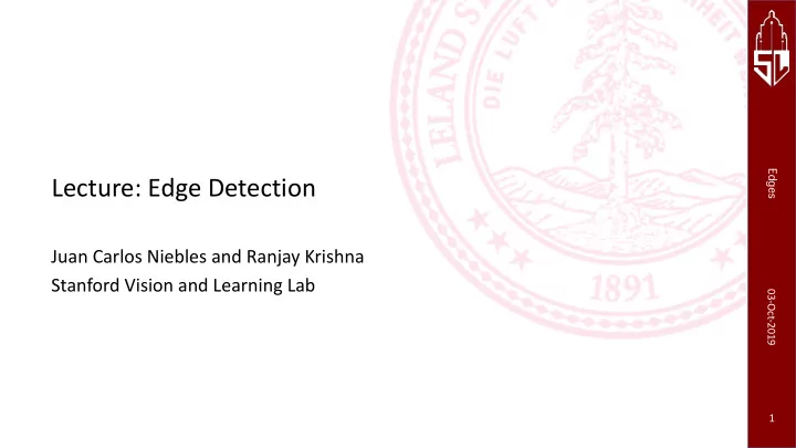 lecture edge detection