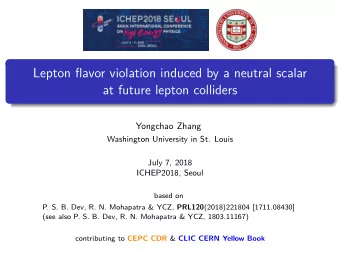 Lepton flavor violation induced by a neutral scalar  at future lepton colliders  Yongchao Zhang