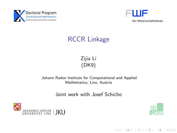 rccr linkage