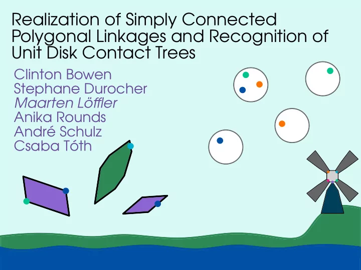 realization of simply connected polygonal linkages and