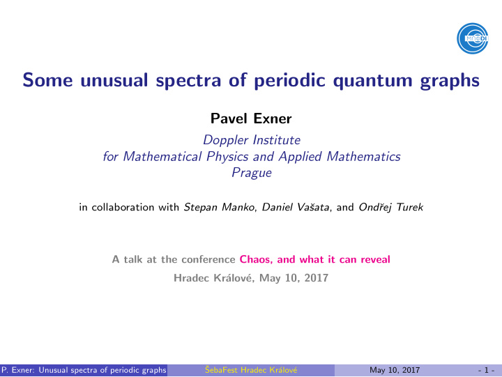 some unusual spectra of periodic quantum graphs
