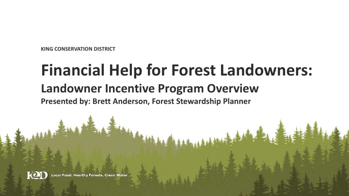 financial help for forest landowners