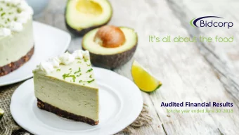 Audited Financial Results  for the year ended June 30  2018  Agenda  2  Bernard Berson, CEO  2018