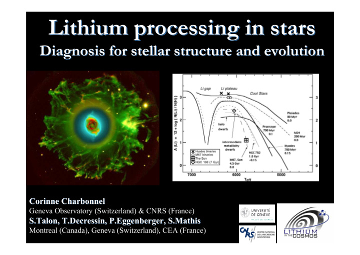 lithium processing in stars lithium processing in stars
