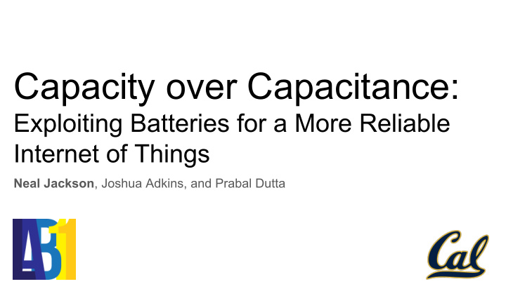 capacity over capacitance