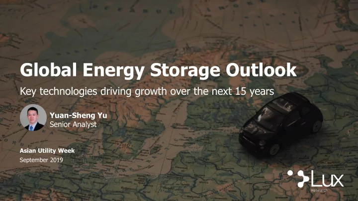 global energy storage outlook