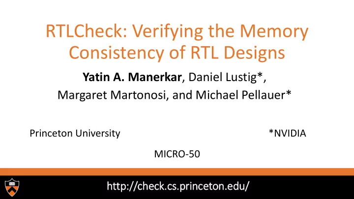 consistency of rtl designs