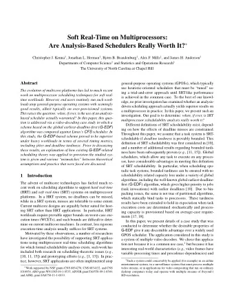 Soft Real-Time on Multiprocessors: Are Analysis-Based Schedulers Really Worth It?  Christopher