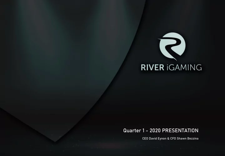 quarter 1 2020 presentation