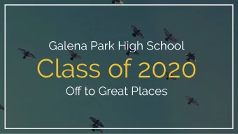 Class of 2020  Off to Great Places  Celebrating Yellow Jacket  Success  SCHOLARSHIP WINNERS