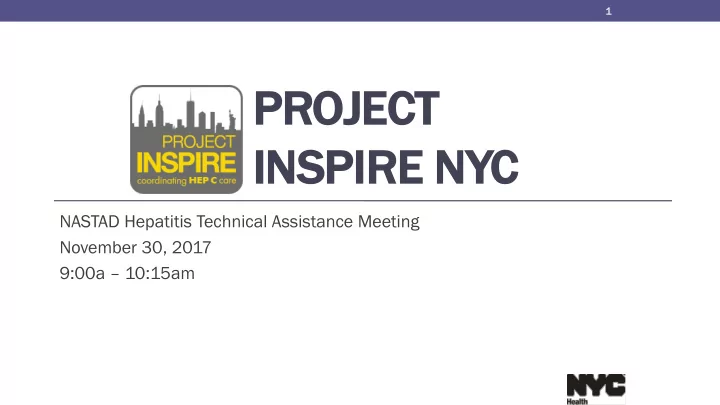 pr proje ject ins inspir ire ny nyc