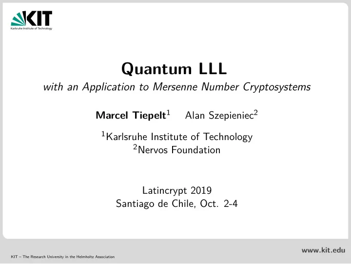 quantum lll