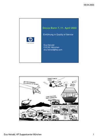 Decus Bonn 7.  Bonn 7.-  -11. April 2003  11. April 2003  Decus  Einfhrung in Quality of Service