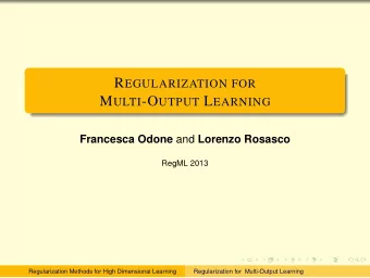 H OW C AN W E D ESIGN AN A LGORITHM ?  A possible way to do this is penalized empirical risk