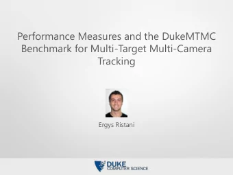 Performance Measures and the DukeMTMC  Benchmark for Multi-Target Multi-Camera  Tracking  Ergys