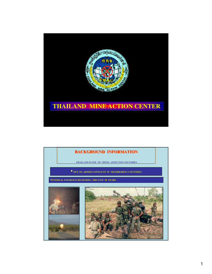 thailand mine action center thailand mine action center