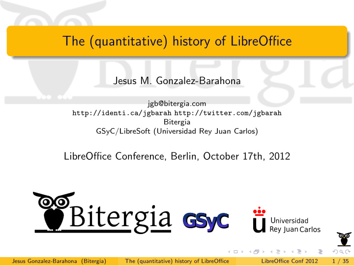 the quantitative history of libreoffice