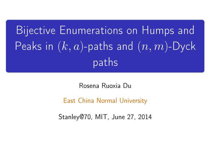 bijective enumerations on humps and peaks in k a paths