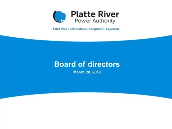 Board of directors  March 28, 2019  Wholesale rate projections  March 28, 2019  Lower long-term